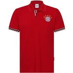 Rote Bestickte FC Bayern Herrenpoloshirts & Herrenpolohemden aus Baumwolle Größe 4 XL 
