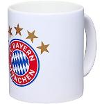 Weiße FC Bayern Kaffeebecher aus Keramik 1-teilig 