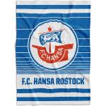 FC Hansa Rostock LOGO Decke Veloursdecke Kuscheldecke Stadiondecke 150x200cm