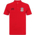 Rote FC Liverpool Herrenpoloshirts & Herrenpolohemden mit Knopf Größe M 