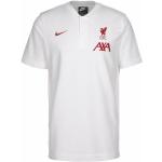 Reduzierte Weiße Nike Performance FC Liverpool Herrenpoloshirts & Herrenpolohemden Größe S 