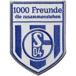 Bunte Schalke 04 Fußball Aufnäher mit Ornament-Motiv 