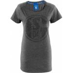 Anthrazitfarbene Schalke 04 T-Shirts für Damen Größe L 