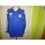 Dunkelblaue adidas Originals Schalke 04 Herrensweatshirts Größe XL 