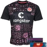 FC St. Pauli Trikot Trainingsshirt Oberteil T-Shirt DREI Gerade 2022-23 + 2 Fanergy Traubenzucker (S)
