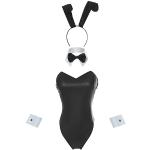 Schwarze Bunny-Kostüme für Damen Größe M 