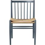 Reduzierte Blaue Geflochtene Moderne FDB Designer Stühle aus Massivholz Breite 0-50cm, Höhe 50-100cm, Tiefe 0-50cm 
