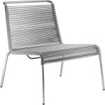 Hellgraue Lounge Sessel aus Edelstahl Breite 50-100cm, Höhe 50-100cm, Tiefe 50-100cm 