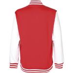 Rote Gestreifte FDM College Jacken für Kinder & Baseball Jacken für Kinder aus Baumwolle Größe 152 