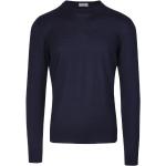 Reduzierte Blaue FEDELI Kaschmir-Pullover aus Wolle für Herren Größe 4 XL 