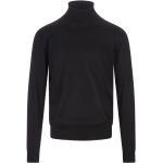 Reduzierte Schwarze Langärmelige FEDELI Rollkragen Kaschmir-Pullover aus Wolle für Herren Größe 6 XL für den für den Winter 