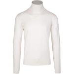 Reduzierte Cremefarbene Langärmelige FEDELI Rollkragen Kaschmir-Pullover aus Wolle für Herren Größe 5 XL für den für den Winter 