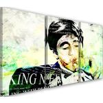 Feeby Wandbild 3-teilig auf Vlies Al Pacino Schauspieler 60x30 Leinwandbild Bilder Bild