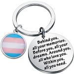 LGBT Trans Pride Schlüsselanhänger & Taschenanhänger aus Samt für Kinder zur Hochzeit 
