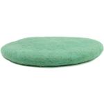 Mintgrüne Nachhaltige Runde Sitzkissen rund 35 cm aus Wolle schmutzabweisend 