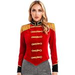 Rote Dompteur-Kostüme mit Fransen für Damen Größe XL 
