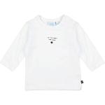 Weiße Unifarbene Langärmelige Feetje Bio Printed Shirts für Kinder & Druck-Shirts für Kinder für Babys Größe 74 