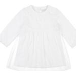 Weiße Unifarbene Feetje Kindertüllkleider aus Tüll Größe 62 