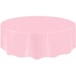 Rosa Unifarbene Moderne Runde eckige Tischdecken aus Kunststoff Einweg 