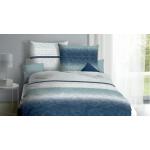 Reduzierte Blaue Barocke KAEPPEL Feinbiber Bettwäsche aus Textil 155x220 