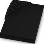 Schwarze SETEX Spannbettlaken & Spannbetttücher aus Textil 140x200 