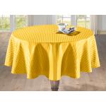 Gelbe bader ovale Tischdecken maschinenwaschbar 