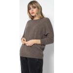 Braune Kaschmir-Pullover für Damen Größe XL für den für den Herbst 