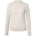 Reduzierte Weiße TCHIBO Kaschmir-Pullover aus Wolle für Damen Größe XS 
