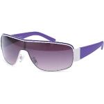 FEINZWIRN Designer Visor Sonnenbrille mit Monoscheibe und Verlaufsglas Unisex Sonnenbrillen (lila)