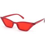 FEISEDY Kleine Katzenauge Sonnenbrille Vintage Damen Square Shade Cat Eye Sunglasses B2291