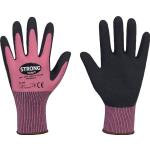 Feldtmann Handschuhe LADY FLEXTER Gr.6 pink/schwarz EN 420/EN 388 PSA II STRONGHAND, Menge 12 Stk (1,50 € pro 1 Stück)