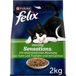 Reduzierte Felix Katzenfutter Sensations Inhome Trockenfutter für Katzen mit Huhn 