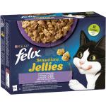 Felix Sensations Jellies Auswahl mit Truthahn, Lamm, Makrele, Hering 12 x 85 g