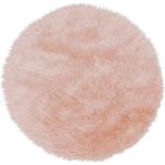 Pinke Astra Runde Fellteppiche 170 cm aus Textil 