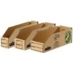 Fellowes Kleinteilebox R-Kive EARTH, braun (B)147 mm aus 100% recycelter Pappe, zu 100% wieder verwertbar, - 50 Stück (07354EU)