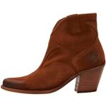 Braune Cowboy-Boots & Cowboystiefeletten aus Veloursleder für Damen Größe 38 