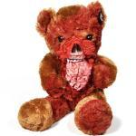 Feluna Kuscheltier »Zombie Teddy Original XXL 50cm« (Gruselige Kuschelbär, Gehirn), Halloween Teddybär, bunt