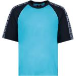 Reduzierte Blaue Kurzärmelige Fendi Rundhals-Ausschnitt T-Shirts für Herren Größe XS 