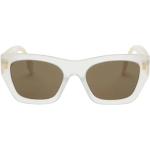 Reduzierte Weiße Fendi Cateye Sonnenbrillen für Damen 