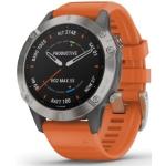 'Fenix 6 - Pro- und Sapphire Titan mit orangefarbenem Armband'