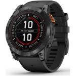 Fenix 7X Pro Solar Edition - slate grey - Yes sport watch with band - black - 32 GB
