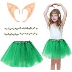 Reduzierte Dunkelgrüne Elfenkostüme & Feenkostüme aus Tüll für Kinder 
