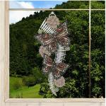 Beige Moderne Spitzen-Fensterbilder mit Insekten-Motiv aus Holz 