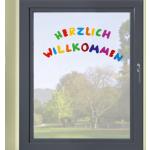 Fensterfolie Mondriaan Adhesive - Klebefilm Bleiglas Look 0,45 m x 2 m Karo  bunt