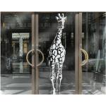 Pastellblaue Bilder-Welten Fenstertattoos & Fensteraufkleber mit Giraffen-Motiv 