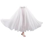 Weiße Elegante Maxi Leinenröcke aus Leinen für Damen für den für den Sommer 