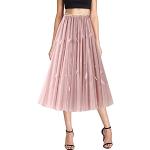 Rosa Elegante Maxiröcke aus Tüll für Damen Einheitsgröße für Partys für den für den Sommer 