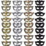 Reduzierte Silberne Venezianische Masken 
