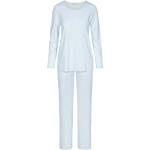 Blaue Féraud Paris Damenschlafanzüge & Damenpyjamas aus Baumwolle 