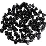 Schwarze Haarklammern aus Kunststoff für Damen 100-teilig 
